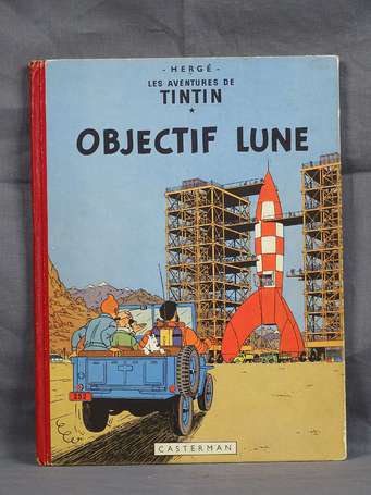 Hergé : Tintin ; Objectif Lune en édition 