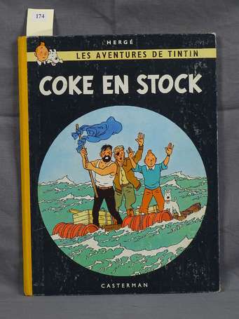 Hergé : Tintin ; Coke en stock en 2e édition de 