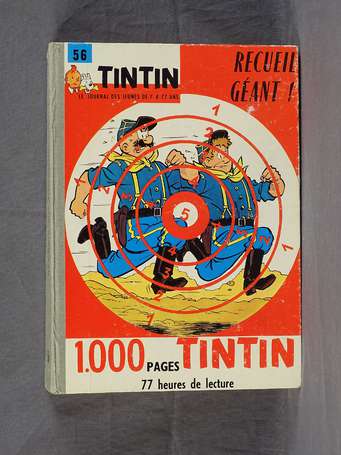 Tintin : reliure 56 des n°736 à 455 en très bel 