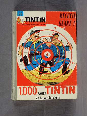 Tintin : reliure 56 des n°736 à 455 en très bel 