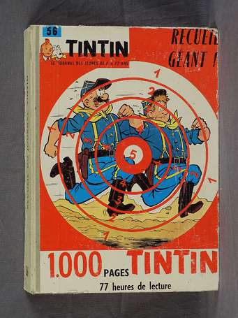 Tintin : reliure 56 des n°736 à 455 en assez bel 