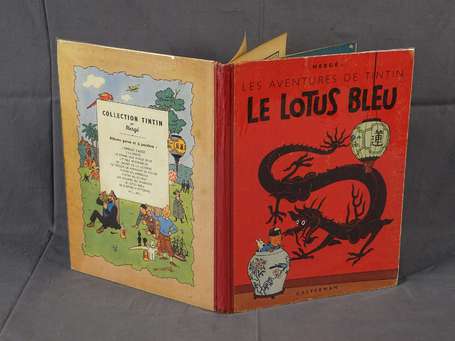 Hergé : Tintin 4 ; Le Lotus Bleu en édition 