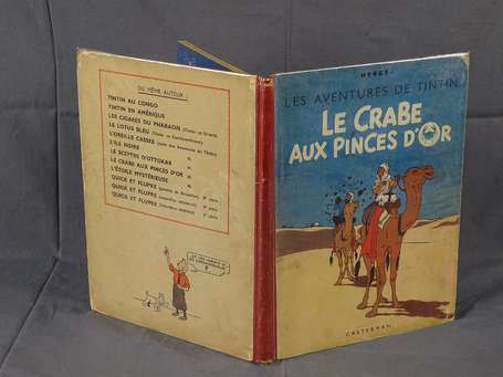 Hergé : Tintin 9 : Le Crabe aux pinces d'or en 