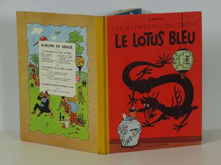 Hergé : Tintin 5 ; Le Lotus bleu en réédition de 