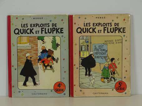 Hergé : Quick et Flupke 4 et 5 ; Les Exploits de 