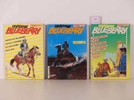 Giraud : Blueberry pocket 1, 2 et 3 en éditions 