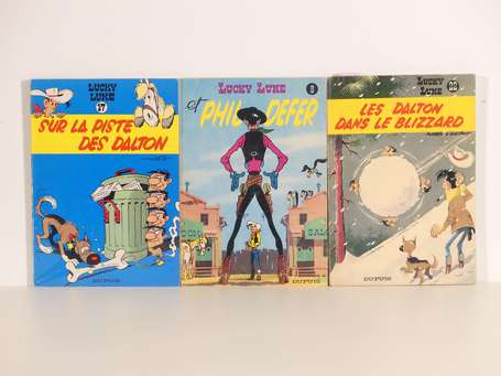 Morris : Lucky luke : 3 albums ; Lucky Luke 8, 17 