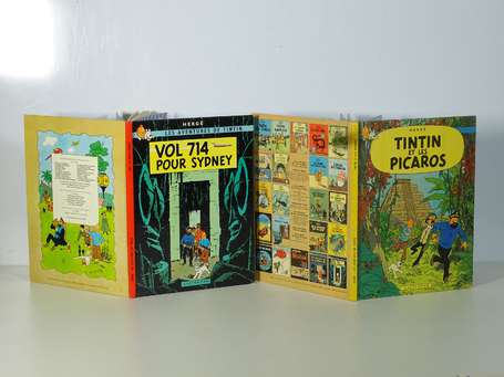 Hergé : 2 albums : Tintin 22 et 23 : Vol 714 en 2e