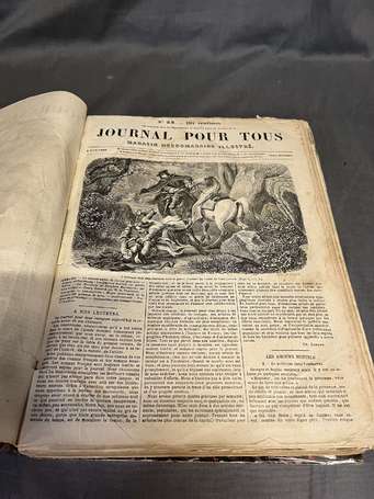 « Journal pour Tous » 1856/1857 - Reliure illustré