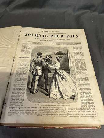 « Journal pour Tous » 1861 - Reliure illustré par 