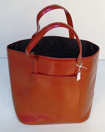 LONGCHAMP - Sac cabas porté main en cuir vernis 