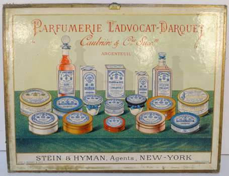 PARFUMERIE LADVOCAT-DARQUET - Carton publicitaire 