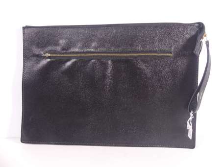 LANCEL - Grande pochette porte documents en cuir, 