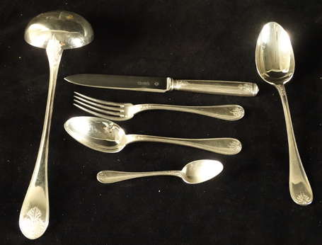 Partie de ménagère Christofle en métal argenté 