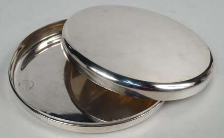 Christofle- Grande boite circulaire en métal 