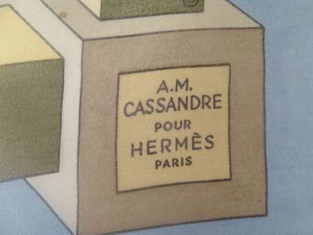 HERMES - Gavroche en mousseline de soie bleu ciel 