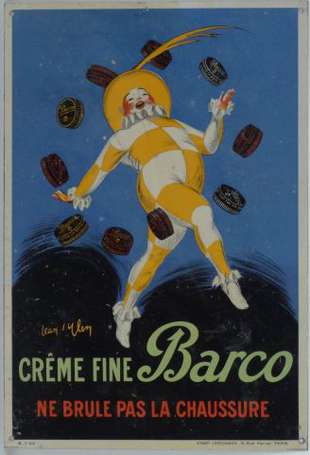 BARCO Crème fine : Tôle lithographiée illustrée 