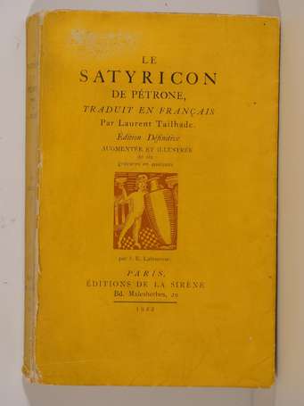 PÉTRONE - Le satyricon de Pétrone, traduit en 