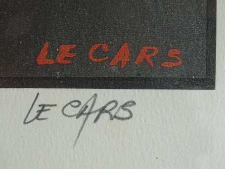 LE CARS Pierre (1940-) - Homme aux cubes. 