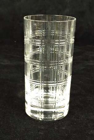CHRISTIAN DIOR - 8 verres à orangeade en cristal 