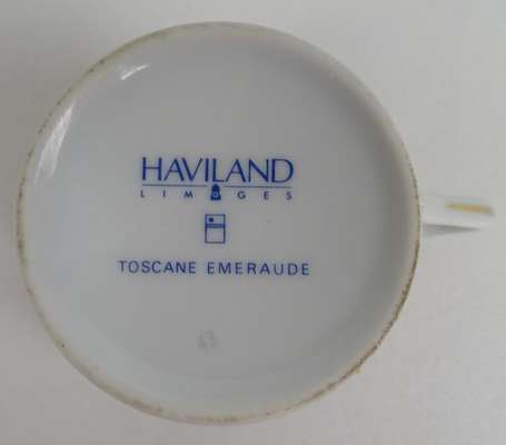 HAVILAND - Service de table en porcelaine blanche 