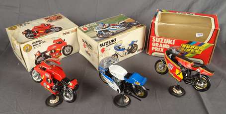 Polistil - 1/15 - Lot de 3 motos , neuf en boite 