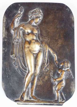 Vénus guidée par l'amour Plaque bas-relief de 