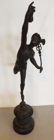 Jean de Bologne (d'après) Mercure volant. Bronze à