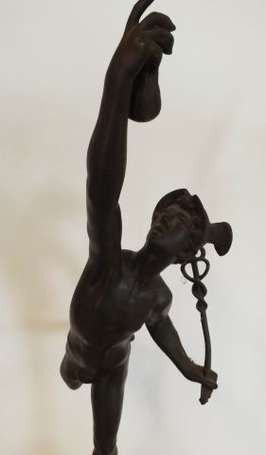 Jean de Bologne (d'après) Mercure volant. Bronze à