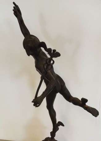 Jean de Bologne (d'après) Mercure volant. Bronze à