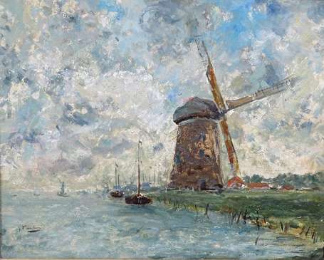 FLASSCHOEN Gustave (1868-1940) - Le moulin 