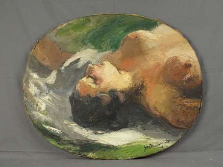 GABORIAUD Josué (1883-1955) - Femme nue couchée. 