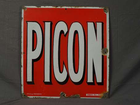 PICON : Plaque émaillée. « Affichage Giraudy », Ed