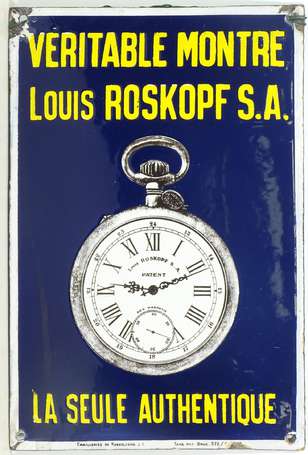 MONTRE ROSSKOPF « La Seule Authentique » : Plaque 