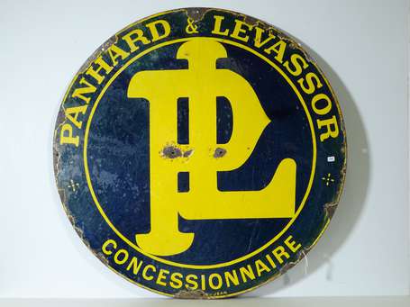 PANHARD ET LEVASSOR « Concessionnaire » : Plaque 