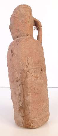 Vase anthropomorphe antique en terre cuite à décor