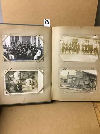 Militaria - Album d'env. 100 Cartes photos - 