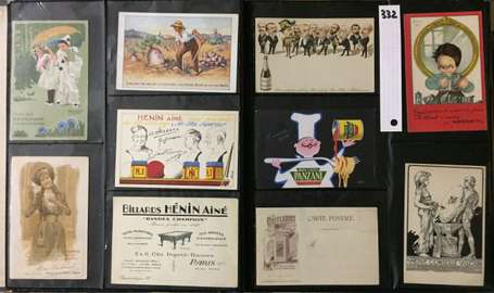 Cartes Publicitaires Anciennes - Album de 68 CPA