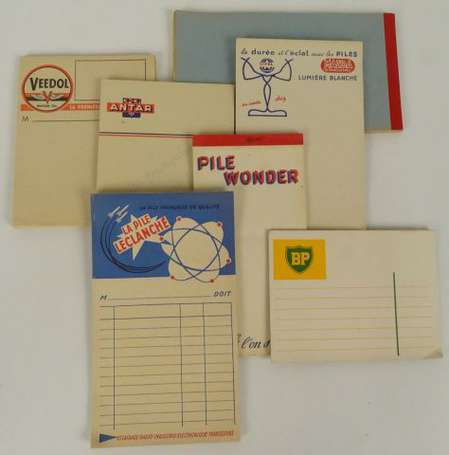 7 petits Carnets Publicitaires anciens - Veedol , 