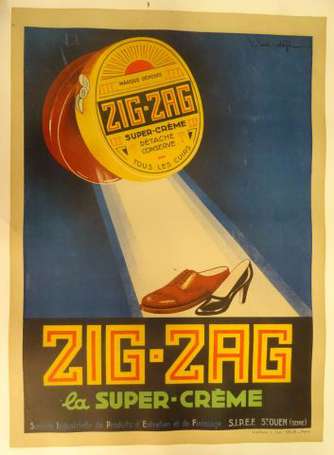 Super Crème pour Chaussures ZIG ZAG - Affiche 