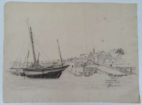 Tréboul Douarnenez ( Finistère ) - Dessin de Jules