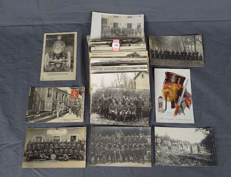 Militaria - environ 110 cartes photos + CPA - 