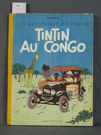 Tintin au Congo - 1ère édition couleur de 1946 - 