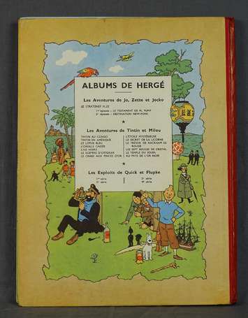 Tintin en Amérique - Edition de 1951 - 4ème plat 