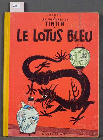 Tintin - Le Lotus Bleu - Réédition de 1957 - 4ème 