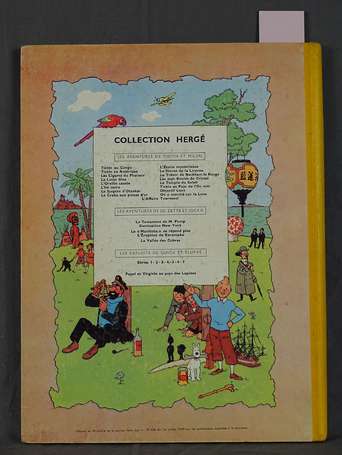 Tintin - Le Lotus Bleu - Réédition de 1957 - 4ème 