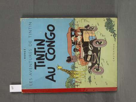 Hergé : Tintin au Congo en réédition de 1949 à 