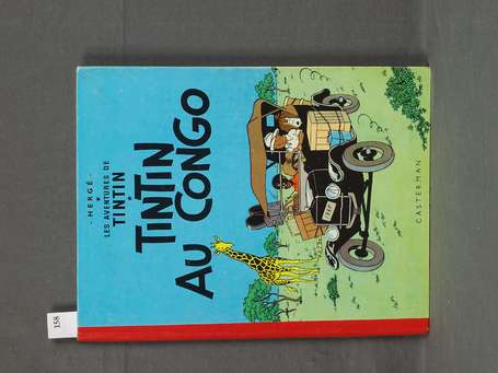 Hergé : Tintin au Congo en réédition de 1958 à 