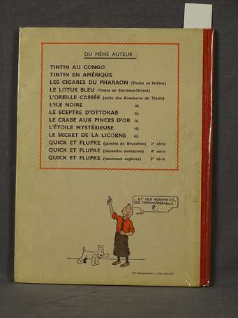 Hergé : Tintin ; Le Secret de la Licorne en 