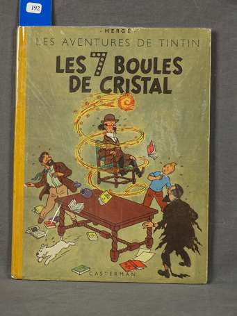 Hergé : Tintin ; Les 7 Boules de cristal en 